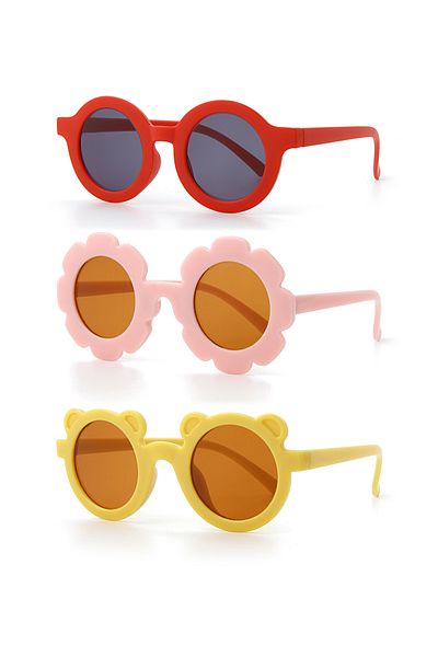 Nilu Moda Children's Sunglasses 3-Piece Deal Set