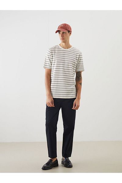 LC Waikiki Crew Neck Short Sleeve Striped Men's T-Shirt