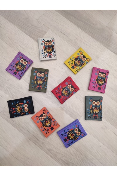 JANJAN Velcro Children's Wallet Sports Wallet Zipper Wallet Printed Wallet Owl Wallet