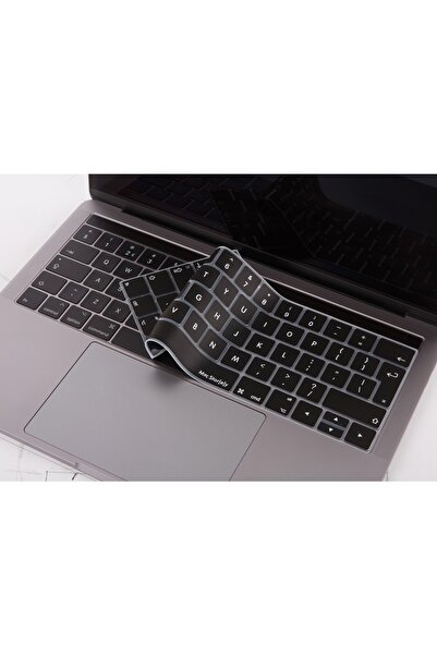 Mcstorey Macbook Pro Kılıf Klavye Koruyucu Ingilizce Baskılı (UK-EU) Touchbar...