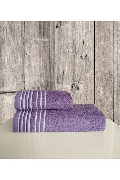 begenal home 100% Cotton Avor 100X150 cm Bath Towel and 50X90 cm Hand Face Towel