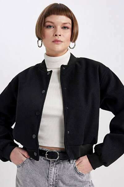 DeFacto Μπουφάν Bomber με μονόχρωμο κολάρο C0190ax23au