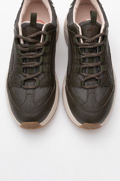 LuviShoes Pantofi sport pentru femei LETTY cu imprimeu kaki din plasă