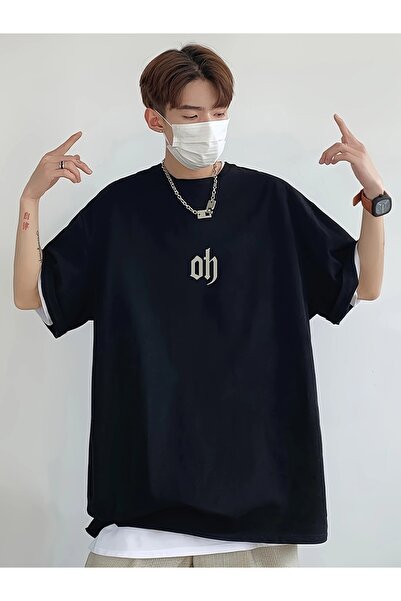 LOTS MODA Ανδρικό μπλουζάκι με γραφικό σχέδιο, καθημερινό κοντομάνικο μπλουζά...