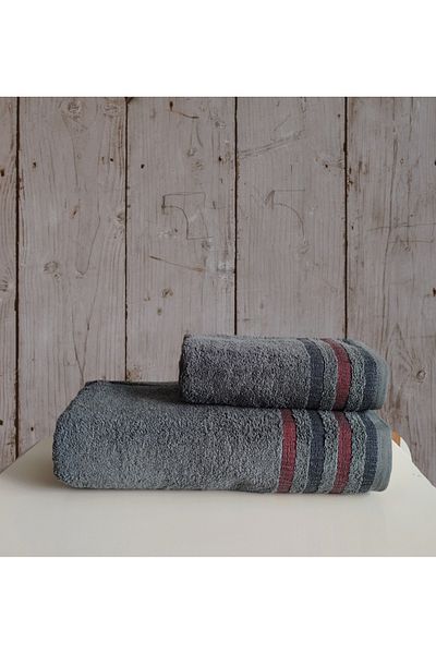 begenal home Βαμβακερή Anna 100x150 cm Πετσέτα μπάνιου & 50x90 cm Πετσέτα προσώπου
