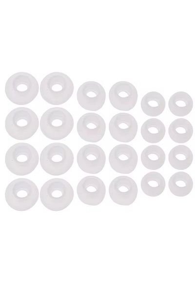 Choice Transparent-12Pairs 12 Pairs(S/M/L) Soft Clear Silicone Replacement Eartips Earbuds Cushions Ear pad