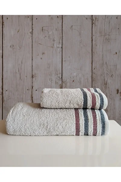 begenal home Cotton Anna 100X150 cm Bath Towel & 50X90 cm Hand Face Towel