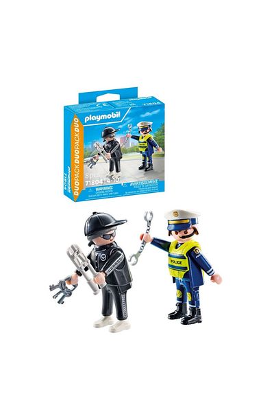 Playmobil - Set of 2 Policeman and Hot Figures