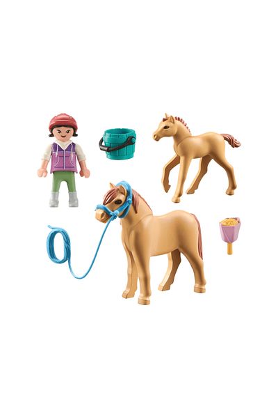 Playmobil -CHILD WITH PONY AND FOAL