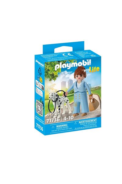 Playmobil - Manager figurine with Dalmatian dog collectible pet