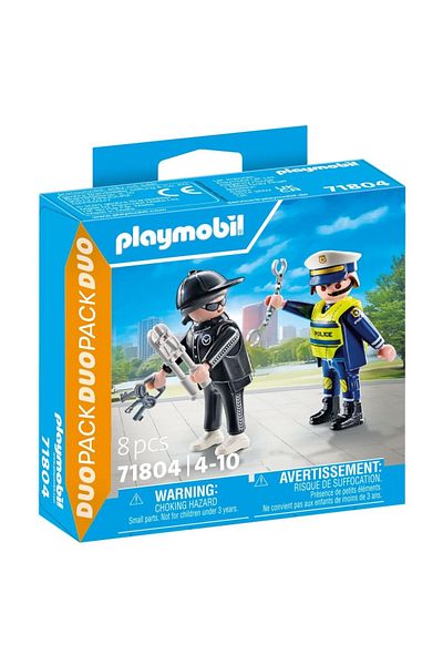 Playmobil - Set of 2 Policeman and Hot Figures
