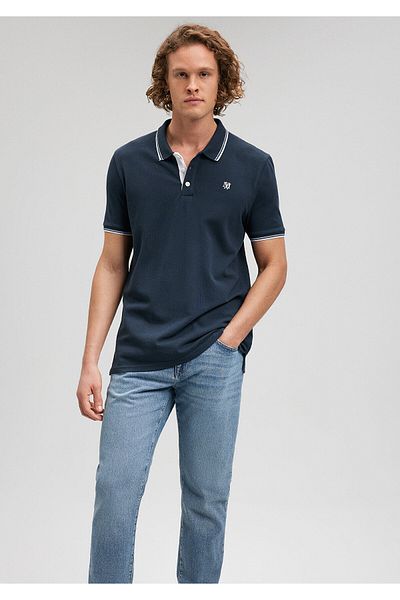 Mavi Navy Blue Slim Fit Polo T-shirt - Λεπτομέρεια γιακά064164-28417