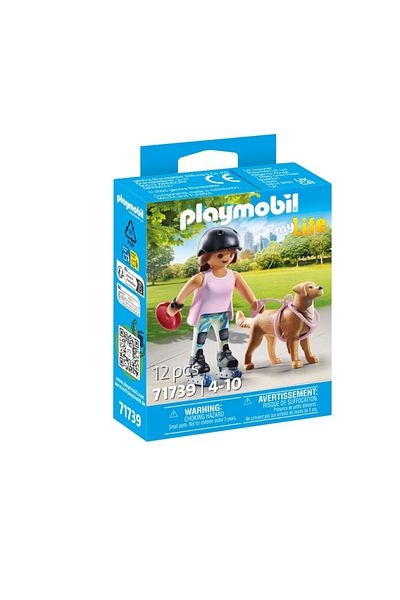 Playmobil - Figure skater with collectible Retriever dog