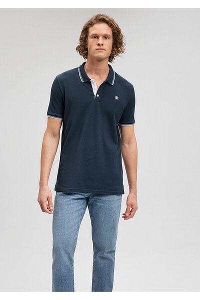 Mavi Navy Blue Slim Fit Polo T-shirt - Λεπτομέρεια γιακά064164-28417