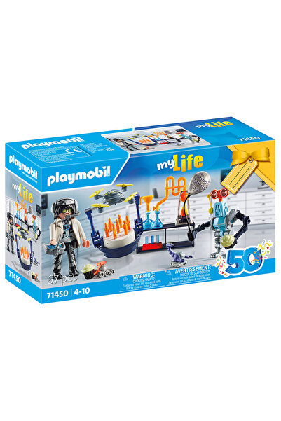 Playmobil Researchers with Robots