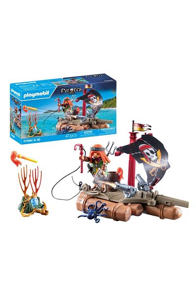 Playmobil - Playmobil pirate raft with treasure