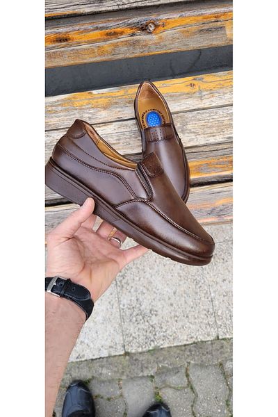 SNR Leather men's slip-on shoes adult shoes elderly shoes dad shoes Orthopedic leather