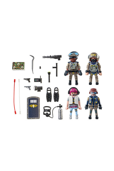Playmobil Playmobil Playset - Swat Team Figurine Set