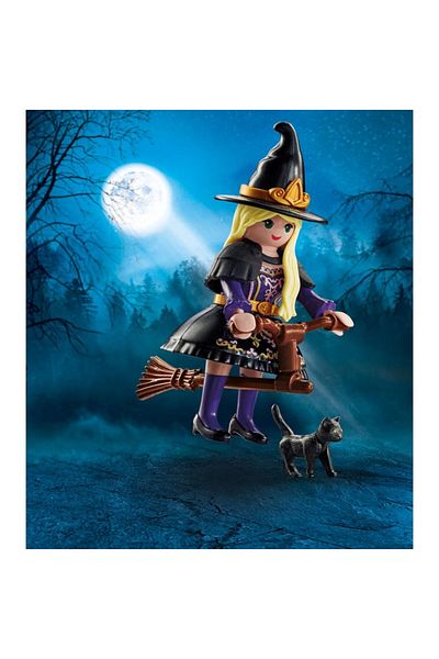 Playmobil - Witch figurine with cat