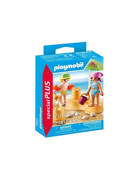 Playmobil - Children's figurines with sandcastle