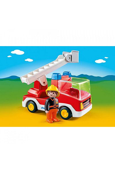 Playmobil Playmobil - 1.2.3 Camion Cu Pompier
