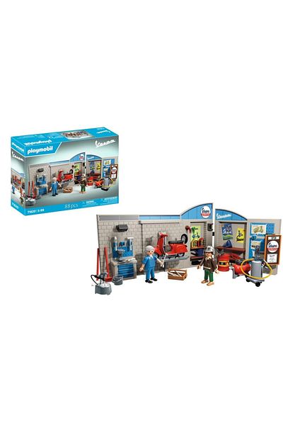 Playmobil - Workshop with red vespa