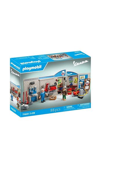 Playmobil - Workshop with red vespa