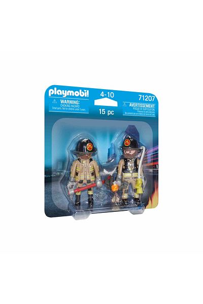 Playmobil - Set of 2 Figures - Firefighters With Accessories
