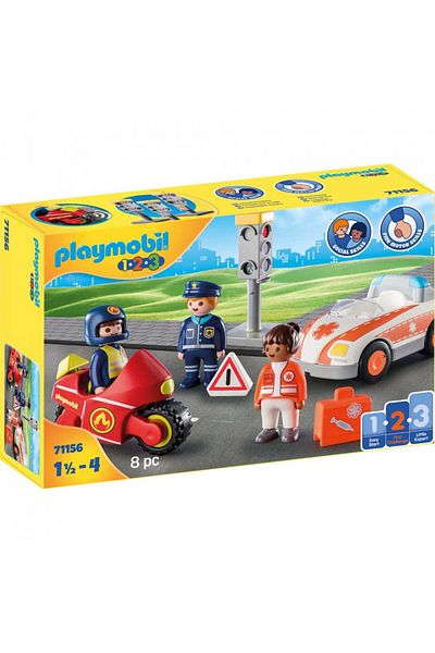 Playmobil Playmobil 1.2.3 Playset, Rescue Heroes