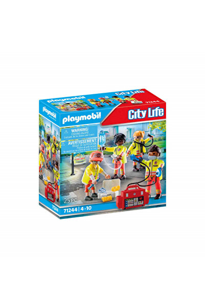 HERŞEYBURDAMODA Playmobil 71244 Echipă medicală City Life, Jucărie medicală, ...