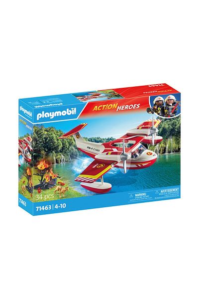 Playmobil -AVION ANTINCENDIU CU FUNCTIE DE STINGERE