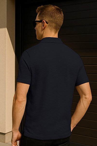 Delpino Ανδρικό βαμβακερό μπλουζάκι Polo Neck Regular Fit