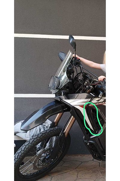 swordslife crf 250 rally left fairing strip