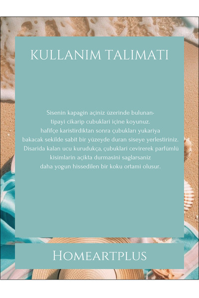 homeartplus Ocean fresh  Oda kokusu bambu esansiyel uçucu yağ 50 ml