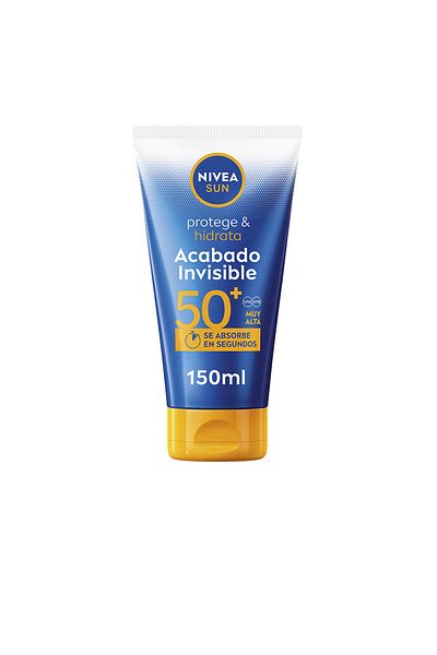 NIVEA Sonne Schützt &amp Feuchtigkeitsspendet Sonnenlotion Mit Unsichtbarem Finish Lsf 50+ 150 ml