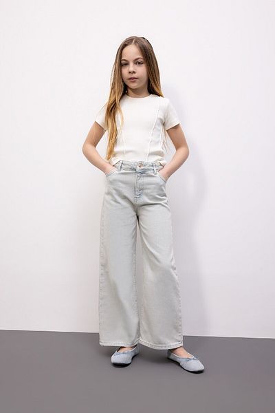 DeFacto Wide Leg Girl's Jean Trousers - B9825a824sm