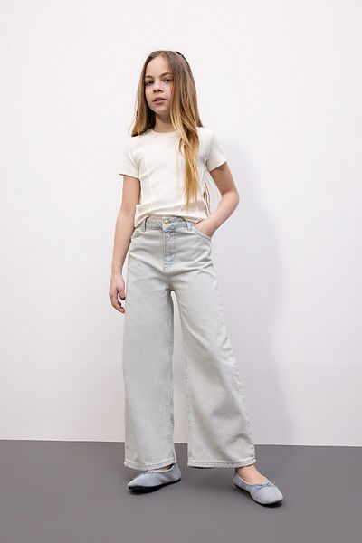 DeFacto Wide Leg Girl's Jean Trousers - B9825a824sm