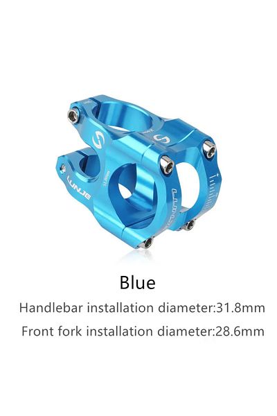 Choice Blue MTB Road Bike Stem CNC Mountain Bicycle Bridge Short Power 31.8mm High Strength Climbing Riser