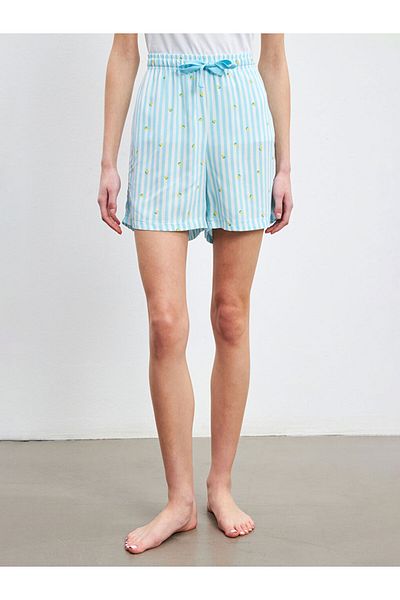 LC Waikiki Noul sezon, cu talie elastică, cu imprimeu de lămâie, pantaloni de pijama pentru femei - S5HG73Z8