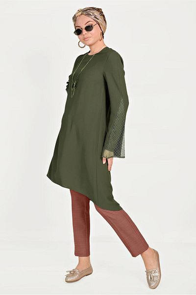Alvina Tunic with Tulip Sleeves 40444