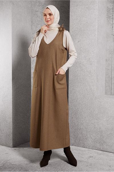 Alvina Φόρεμα Gilet με λαιμόκοψη 45077