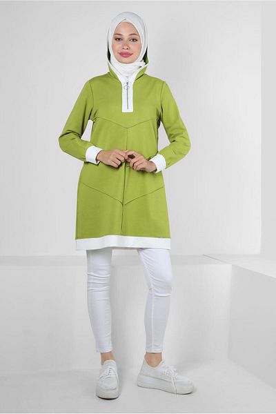 Alvina HOODED ZIPPERED TRACKSUIT TUNIC 43882