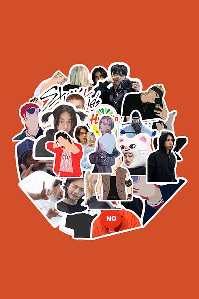 dadi ramba Πακέτο αυτοκόλλητων Hyunjin (Stray Kids) - Bullet Journal - Planner - Notebook - Αυτοκόλλητο για φορητό υπολογιστή
