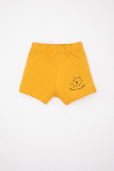 DeFacto Baby Boy 2 Piece Set Crew Neck Printed Short Sleeve T-Shirt Shorts C4025A524Sm