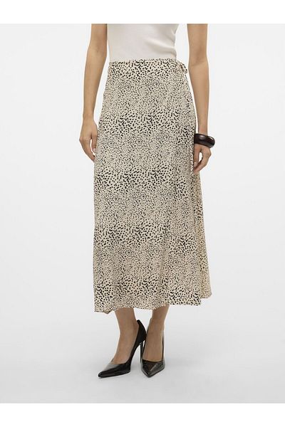 Vero Moda Rock VMPIPER Mittlere Taille Langer Rock