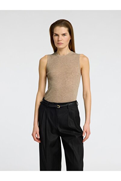 Selected Femme Stricktop Wollgemisch