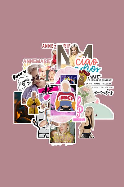 dadi ramba Anne-Marie Sticker Pack - Bullet Journal - Agenda - Planner - Notebook - Laptop Sticker Decal