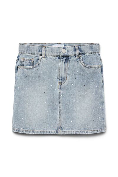 Vero Moda Girl Jeansrock VMBLING Mittlere Taille Kurzer Rock