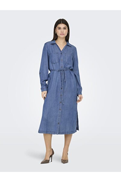 ONLY Hemdblusenkleid ONLCHARIS Midikleid