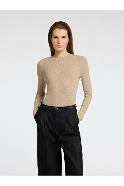 Selected Femme Stricktop Wollgemisch